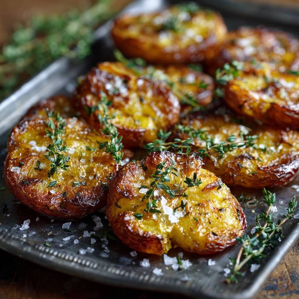 Knusprige Thymian-Kartoffelscheiben