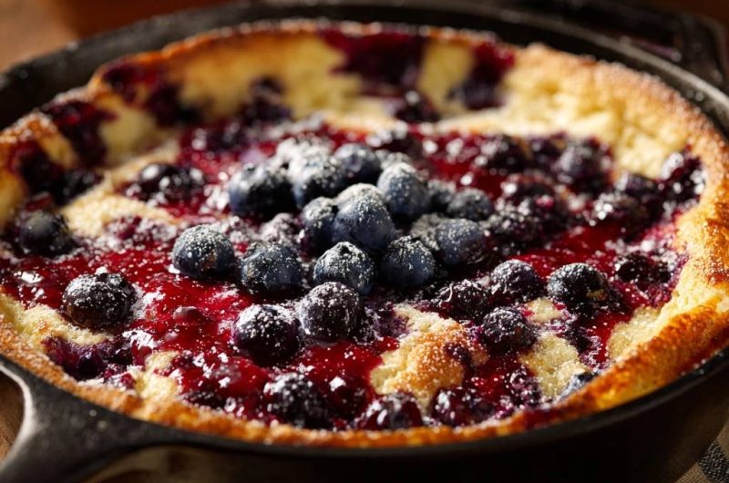 Beeren-Dutch-Baby-Pfannkuchen