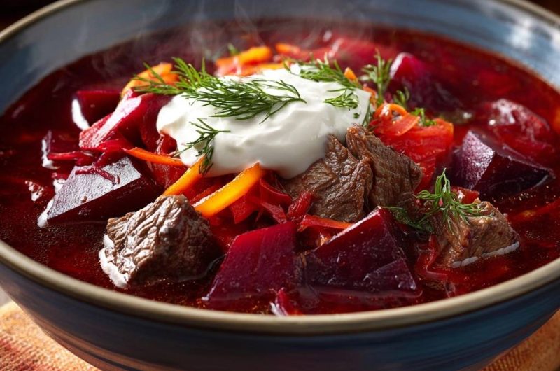 Borschtsch mit zartem Rind