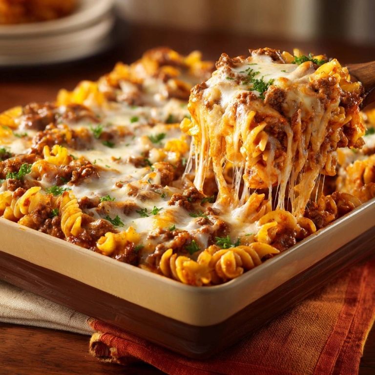 Überbackene Fusilli mit Hackfleisch (Nie wieder matschige Nudeln!)