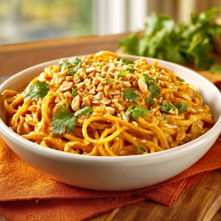 Cremige Erdnussnudeln (Keine klumpige Soße mehr!)