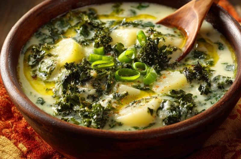 Cremige Kartoffel-Grünkohl-Suppe (Nie wieder zäher Grünkohl!)