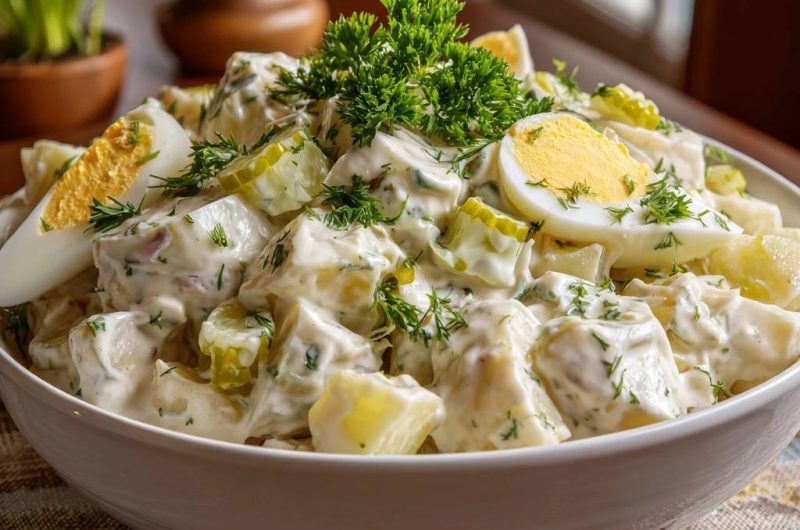 Cremiger Dill-Kartoffelsalat (Keine wässrige Soße mehr)