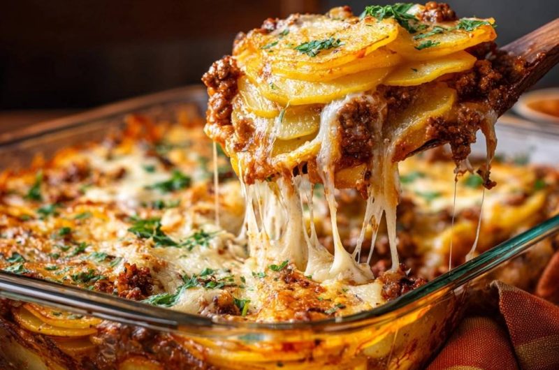 Cremiger Kartoffel-Hack-Auflauf (Keine wässrige Soße mehr!)