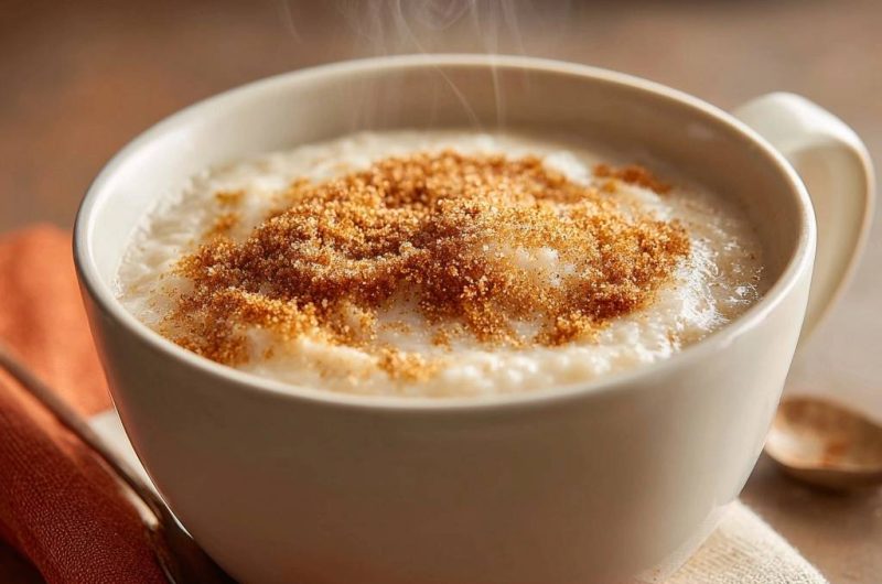 Cremiger Milchreis mit knusprigem Zimt-Zucker
