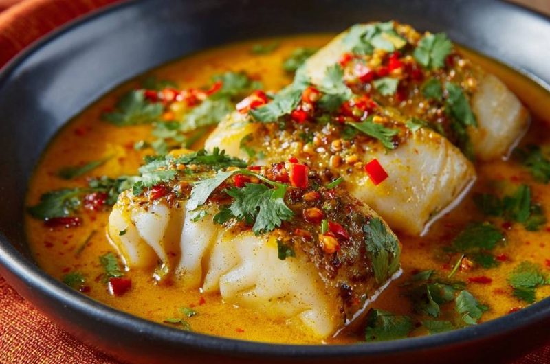 Cremiges Fisch-Kurkuma-Curry