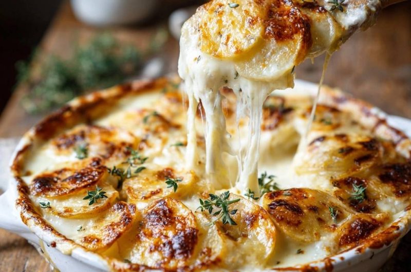 Cremiges Kartoffelgratin mit Thymian