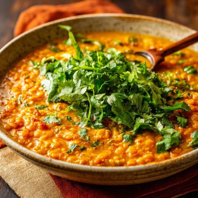 Cremiges Rotes Linsen-Dal – Trick gegen wässrige Soße