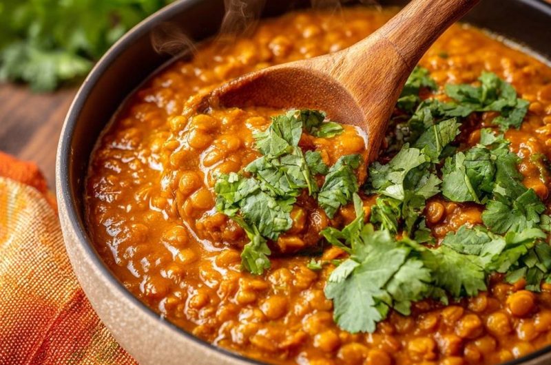 Cremiges Rotes Linsencurry