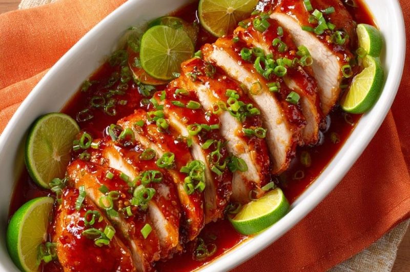 Glasiertes Limetten-Hähnchen