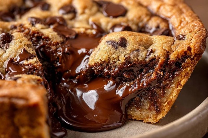 Gooey Schoko-Chip Cookie Pie