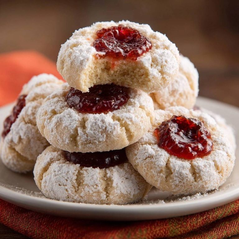 Himbeer-Marmeladen-Plätzchen (Nie wieder flache Mulden!)