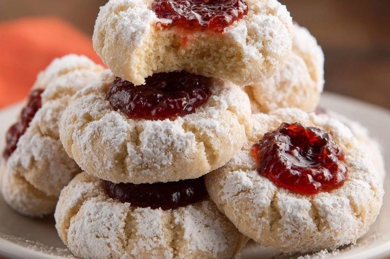 Himbeer-Marmeladen-Plätzchen (Nie wieder flache Mulden!)