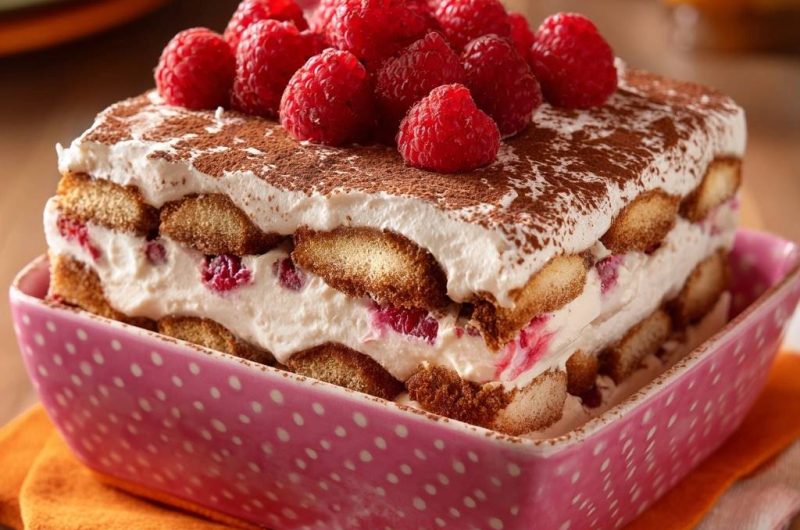 Himbeer-Tiramisu (Nie wieder matschige Löffelbiskuits!)