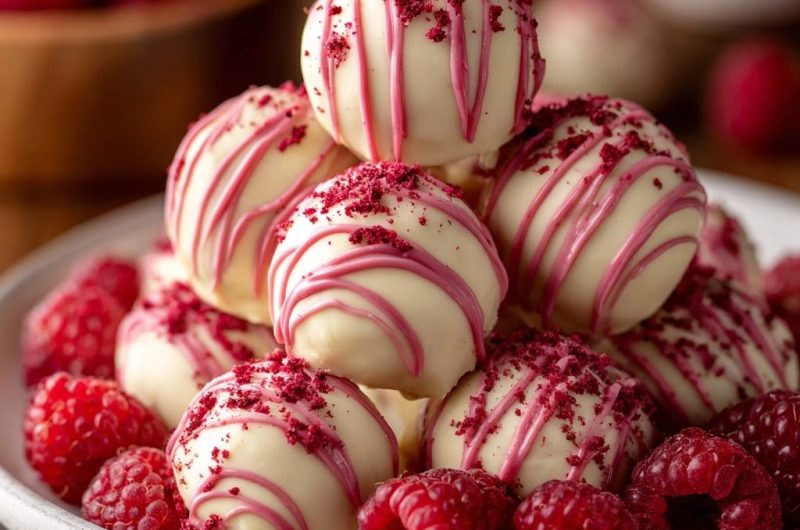 Himbeer-Weißschokoladen-Trüffel (Nie wieder matschige Füllung!)