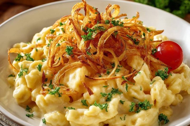 Käsespätzle (Endlich knusprige Zwiebeln!)
