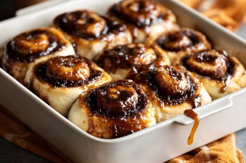 Karamell-Zimtschnecken (Garantiert jedes Mal fluffig)