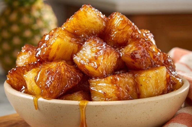 Karamellisierte Ananas