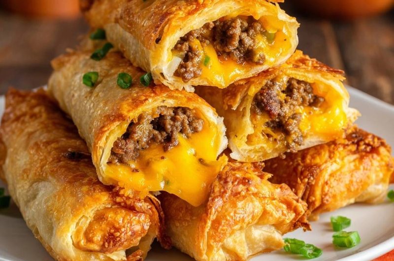 Knusprige Hack-Käse-Taquitos
