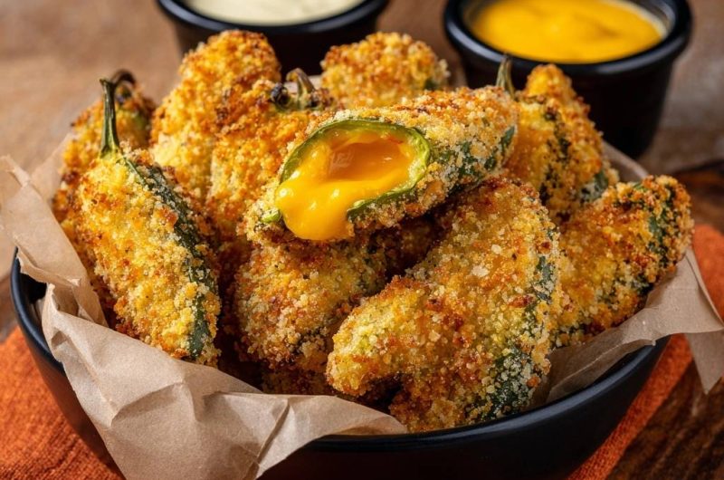 Knusprige Jalapeño Poppers (Nie wieder auslaufender Käse!)