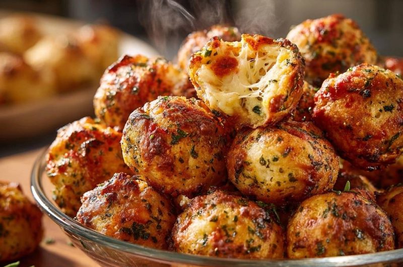 Knusprige Kräuter-Käse-Bällchen