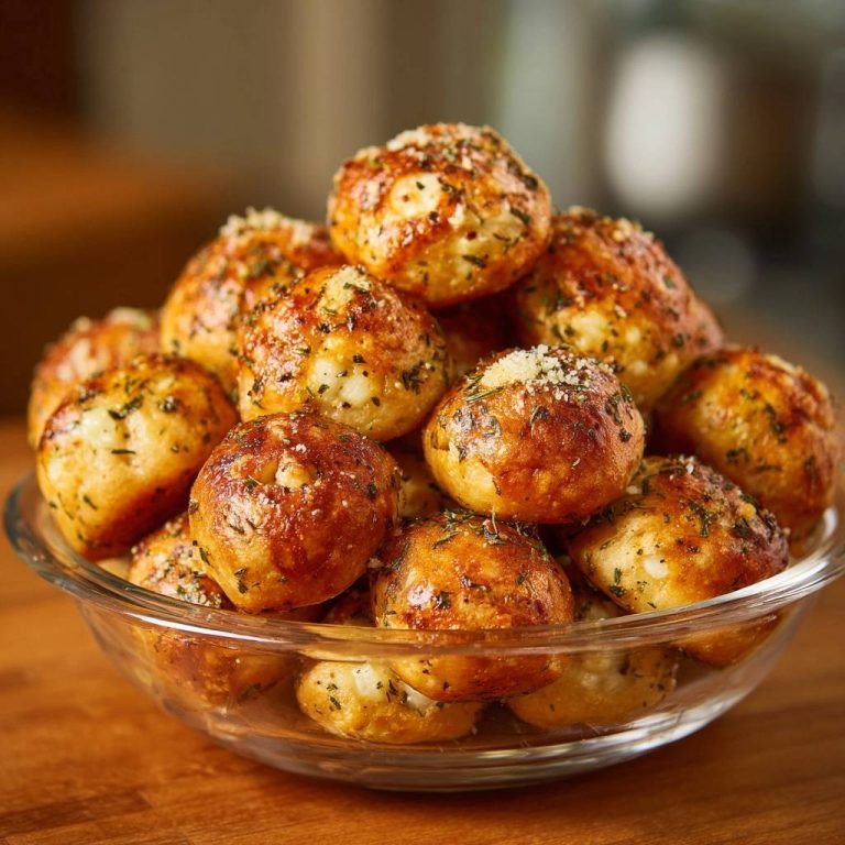 Knusprige Parmesan-Petersilie-Kartoffelbällchen (Nie wieder zerfallend!)