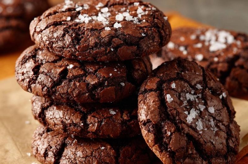 Knusprige Schoko-Cookies mit Meersalz (Nie wieder flache Cookies!)