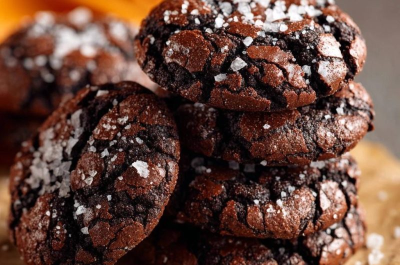 Knusprige Schoko-Cookies mit Meersalz