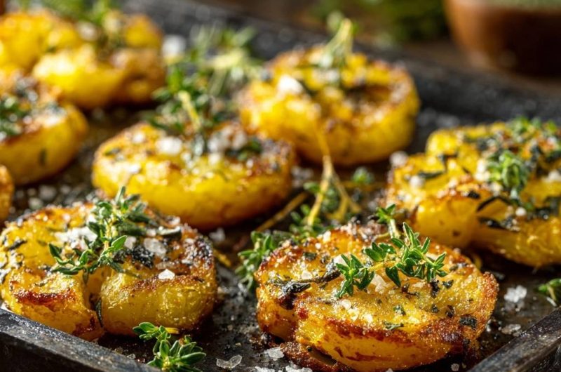 Knusprige Thymian-Kartoffelscheiben