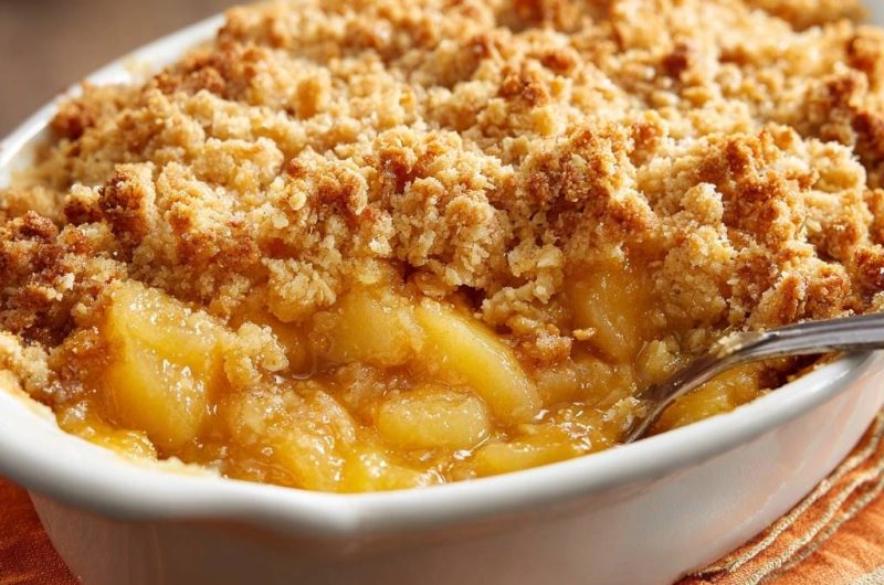 Knuspriger Apfelstreusel (Nie wieder matschige Streusel!)