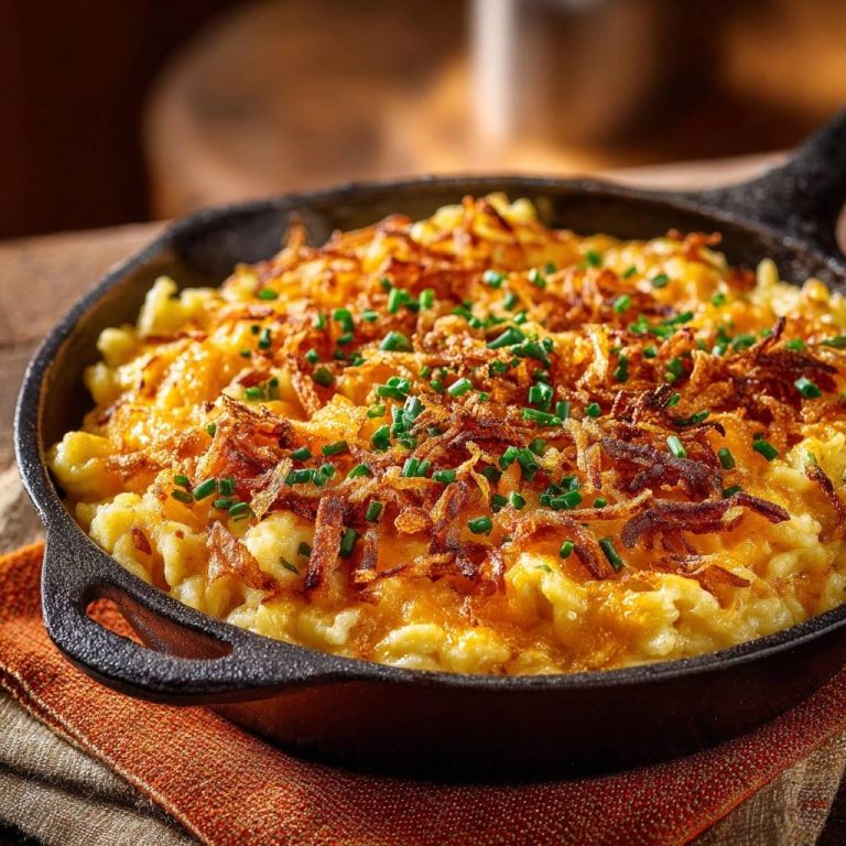 Knuspriger Käse-Kartoffel-Auflauf – Rezept