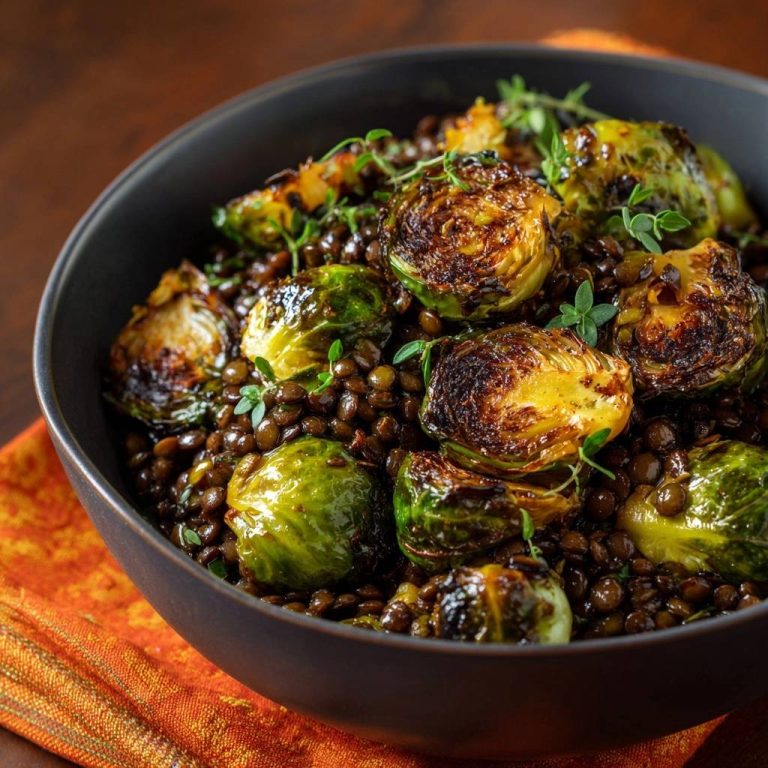 Knuspriger Rosenkohl mit Linsen: Nie wieder matschig!