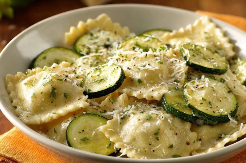Ravioli mit Zucchini & Parmesan (Nie wieder matschige Zucchini!)