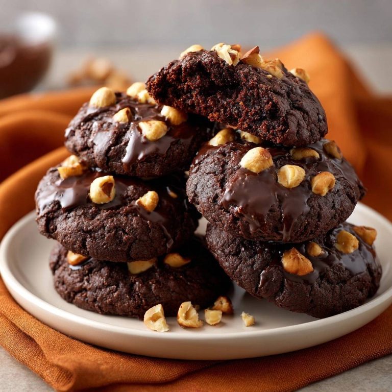 Saftige Schokoladen-Haselnuss-Kekse (Nie wieder trockene Kekse!)