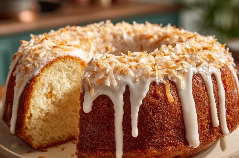 Saftiger Kokos-Gugelhupf (Nie wieder trockener Kokoskuchen!)