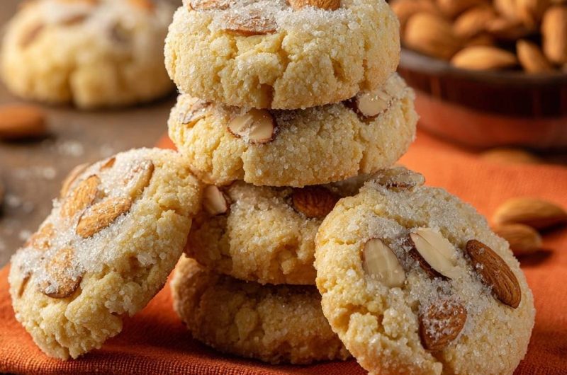 Sandige Mandelplätzchen (Nie wieder bröselnder Teig!)