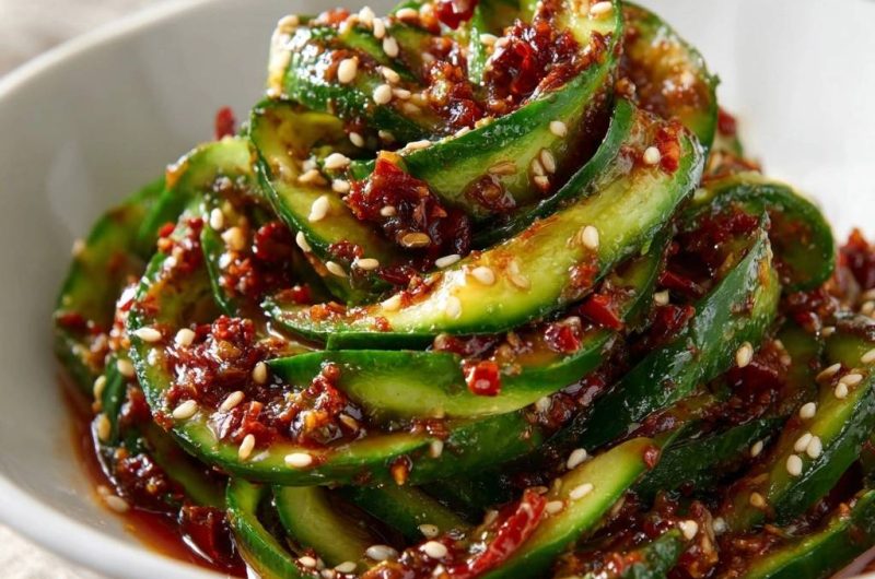 Scharfe Gurken-Spiralen (Nie wieder matschige Gurken!)