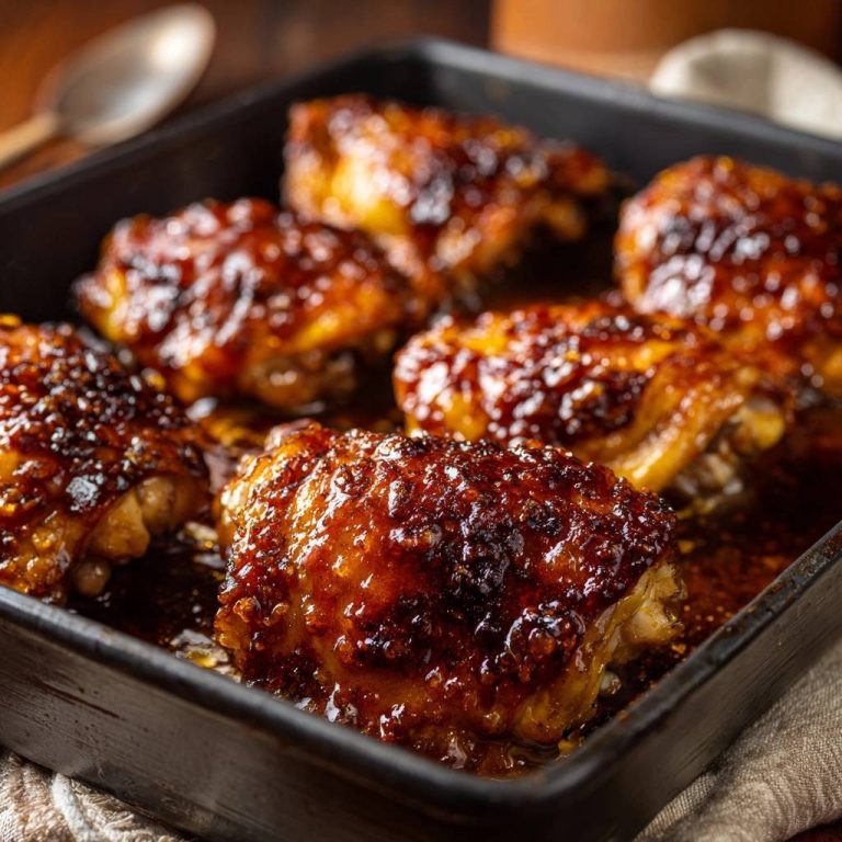 Sticky Honig-Soja-Hähnchenschenkel (Nie wieder trockenes Fleisch!)