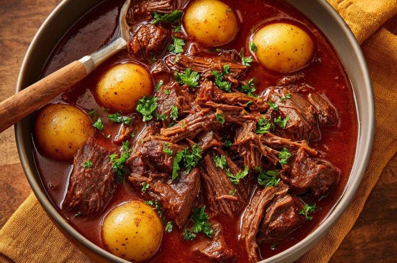 Zartes Rindergulasch mit Kartoffeln