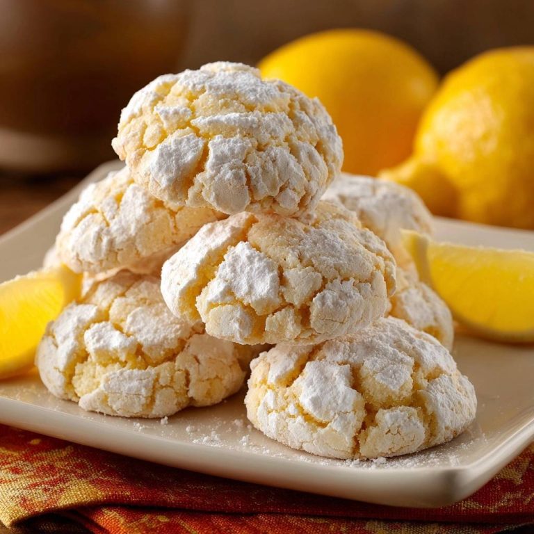 Zitronen-Crinkle-Kekse: Nie wieder flach!