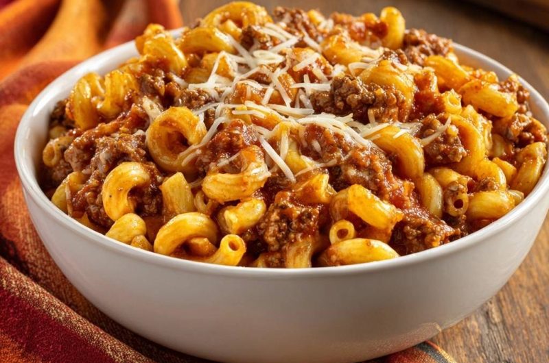 Hackfleisch-Macaroni