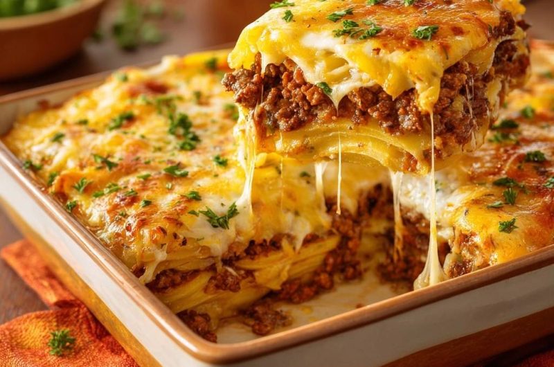 Hackfleisch-Lasagne