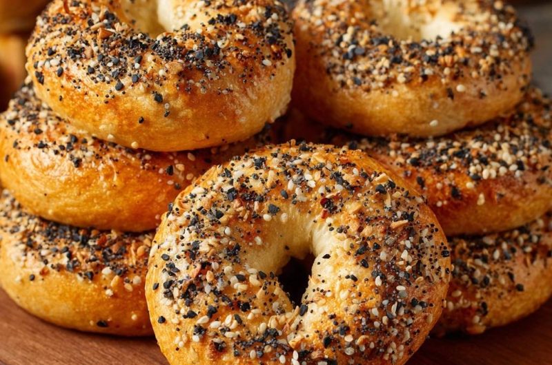 Sesam-Mohn-Bagels