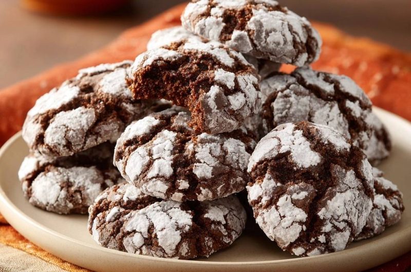 Schoko-Crinkle-Cookies
