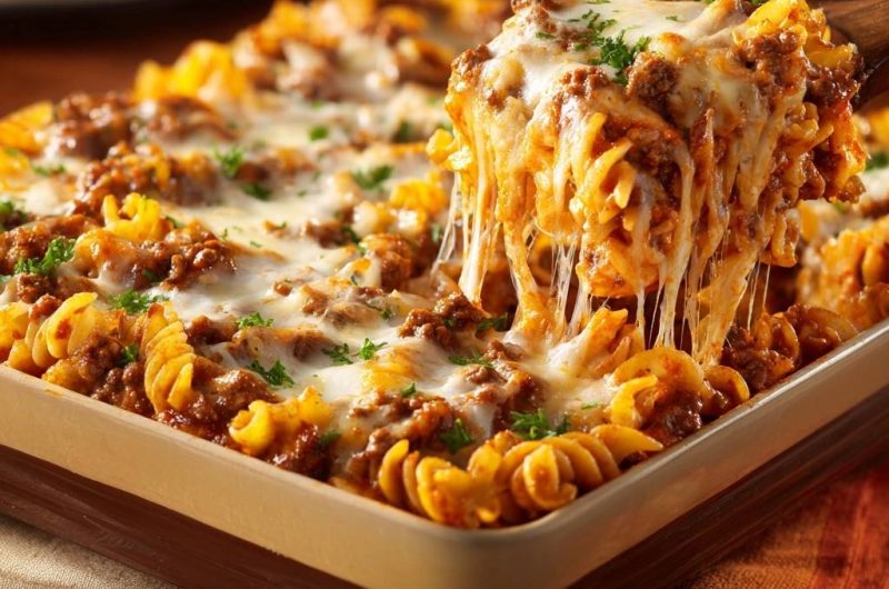 Überbackene Fusilli