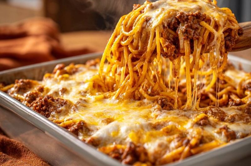 Überbackene Spaghetti Bolognese