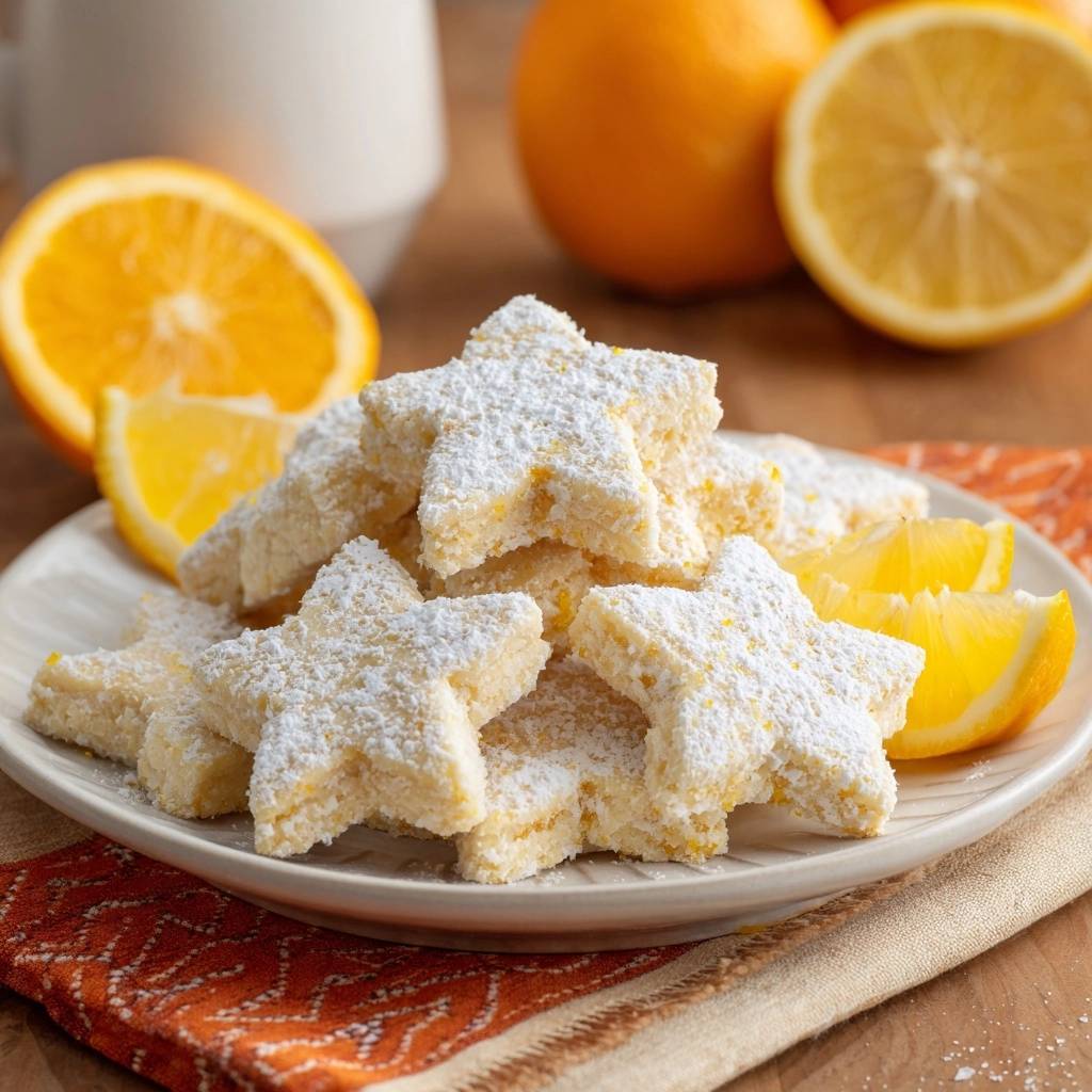 Zarte Zitronen-Mürbesterne