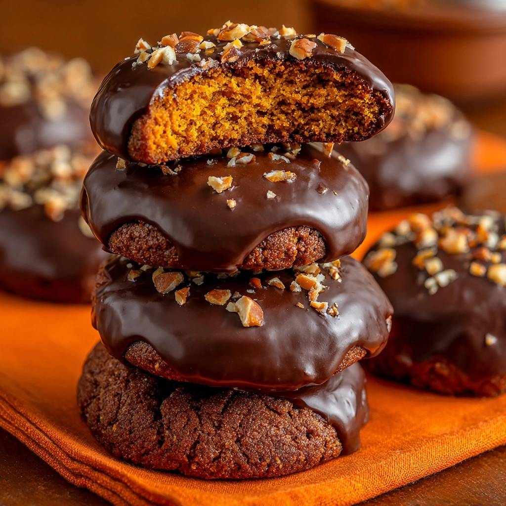 Saftige Kürbis-Haselnuss-Schokoladenkekse