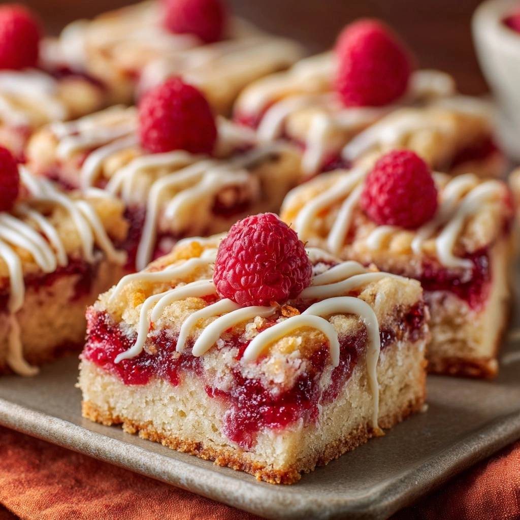 Saftige Himbeer-Streuselriegel (Nie wieder matschiger Boden!)