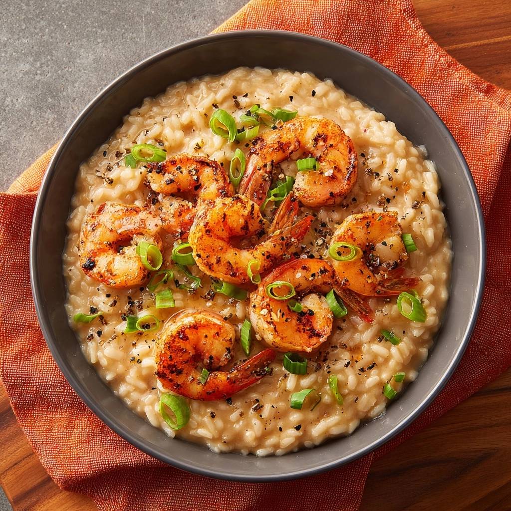 Cremiger Garnelenrisotto